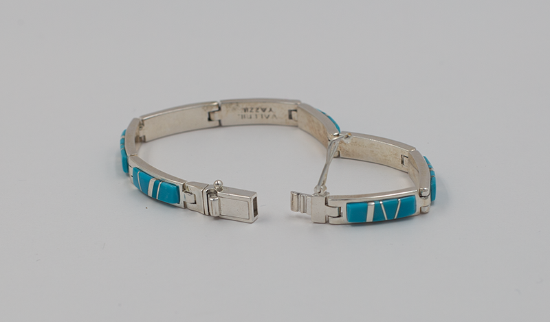 Turquoise Inlay Link Bracelet