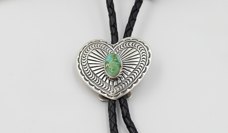 Sonoran Gold Turquoise Heart Bolo