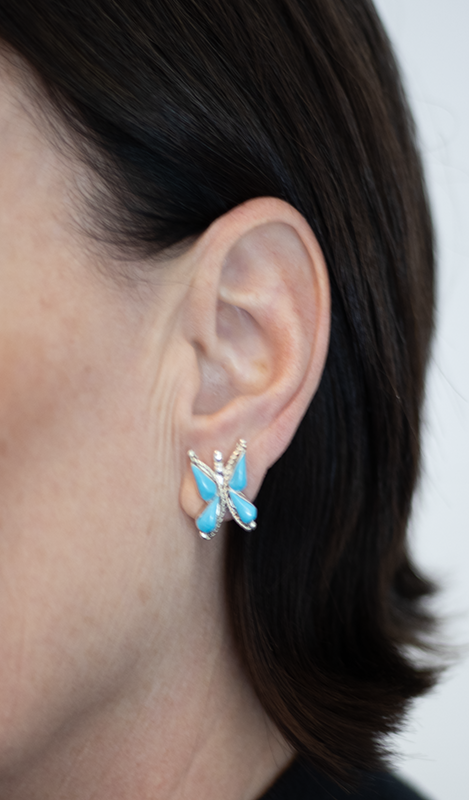 Medium Butterfly Post Earrings