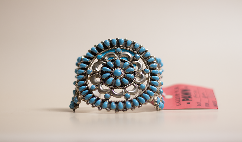 Floral Petit Point Zuni Cuff