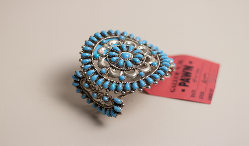 Floral Petit Point Zuni Cuff