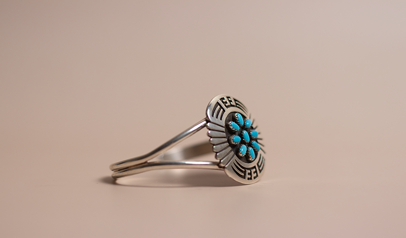Petite 9 Stone Cluster Cuff