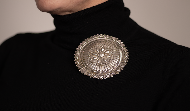 Silver Disc Pin