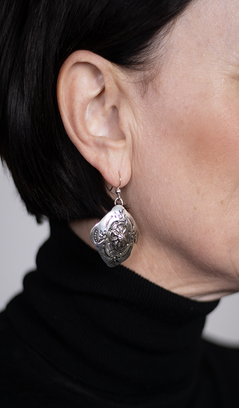 Floral Concho Earrings