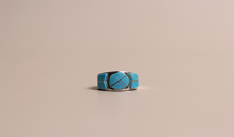 Circle Design Kingman Inlay Ring