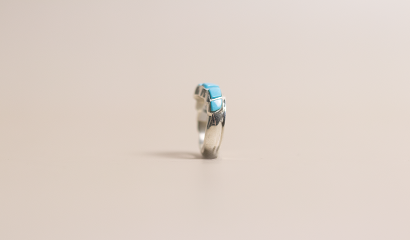 Tapered Kingman Inlay Ring