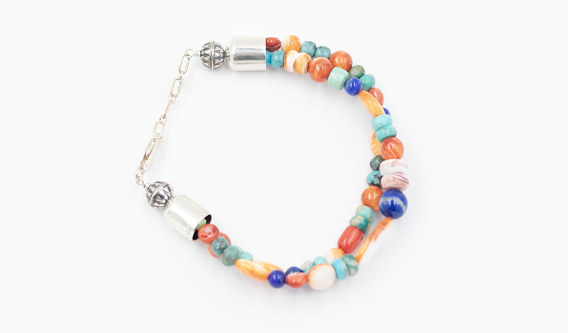 Multicolor Shell Double Strand Bracelet