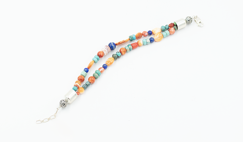 Multicolor Shell Double Strand Bracelet