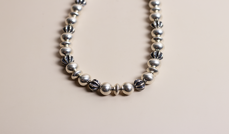 Navajo Pearls with Fluted Beads