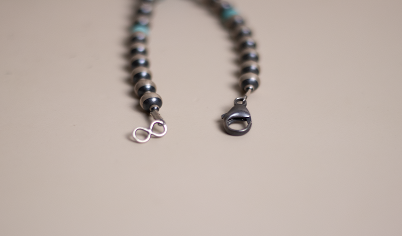 60" Navajo Beads with Turquoise