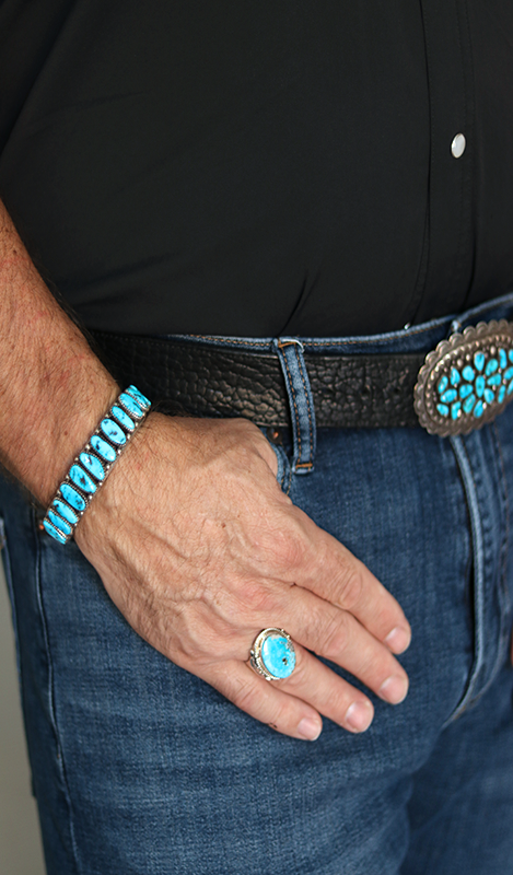 16 Kingman Nugget Cuff Bracelet
