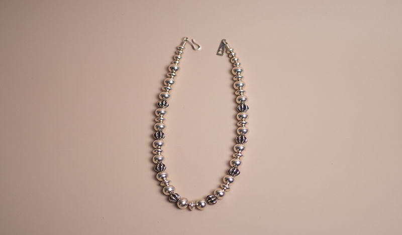 Fluted Bead Necklace