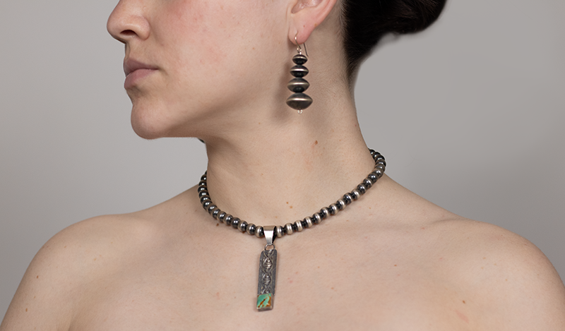 Hand Stamped Travis Teller Pendant