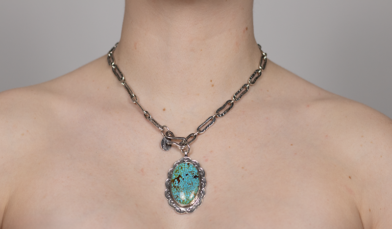 Hand Stamped Travis Teller Necklace