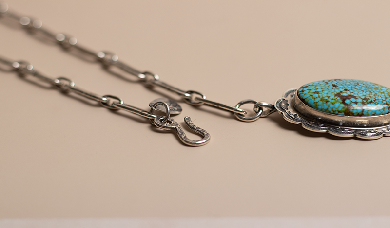 Hand Stamped Travis Teller Necklace