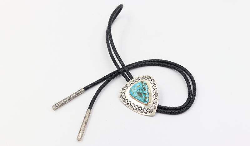 Hand Stamped Travis Teller Bolo Tie
