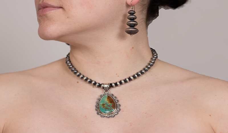 Turquoise Teardrop Pendant