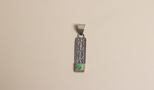 Hand Stamped Travis Teller Pendant