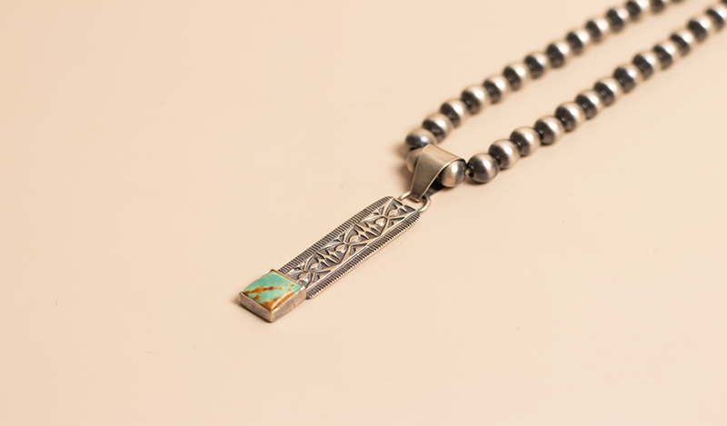 Hand Stamped Travis Teller Pendant