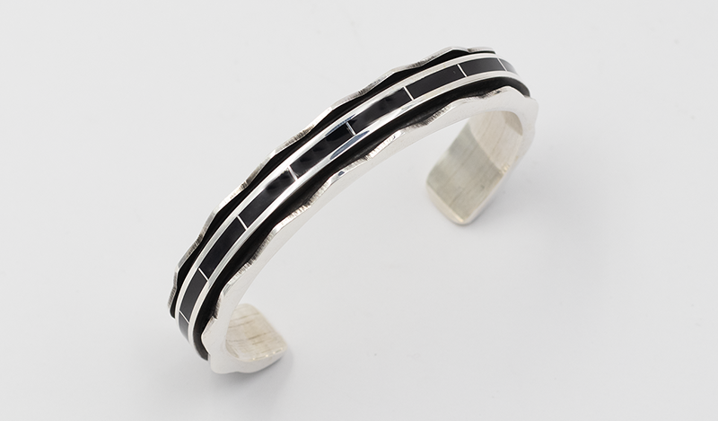 Larry Loretto Jet Inlay Channel Cuff