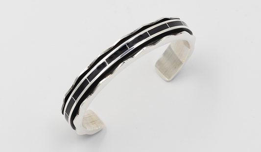Larry Loretto Jet Inlay Channel Cuff