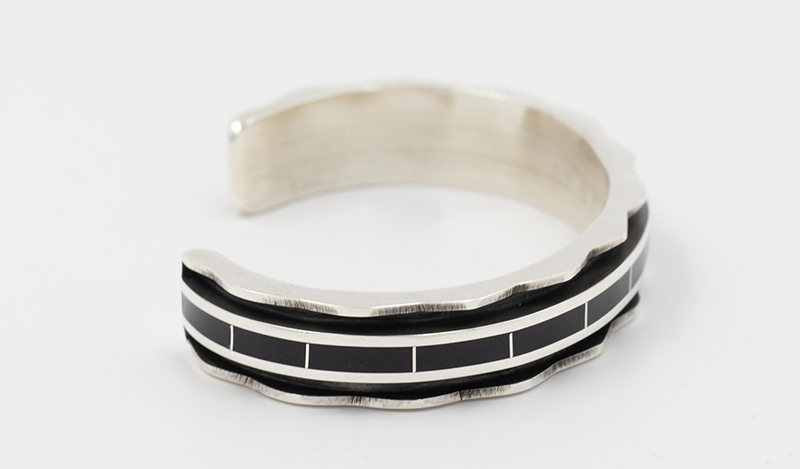 Larry Loretto Jet Inlay Channel Cuff