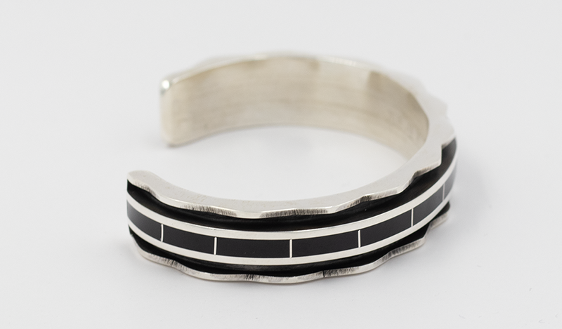 Larry Loretto Jet Inlay Channel Cuff