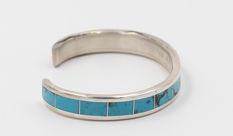 Larry Loretto Inlay Turquoise Cuff