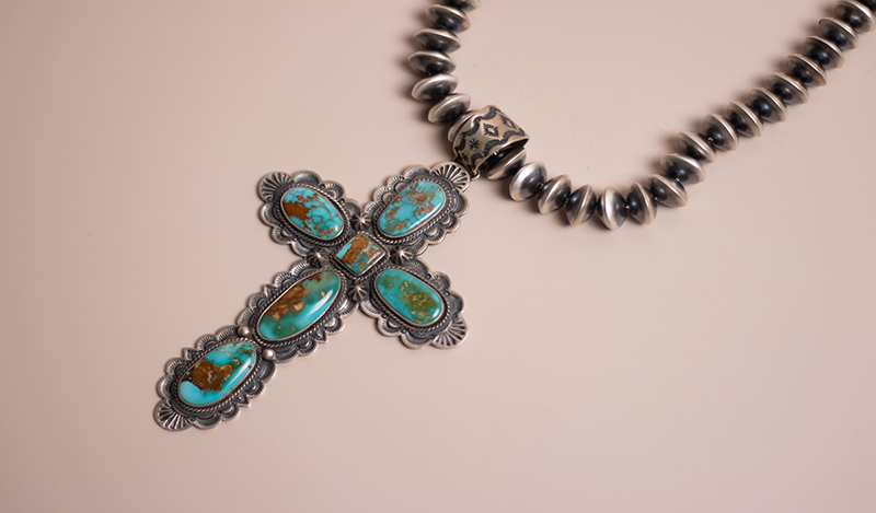 Turquoise Cross Pendant
