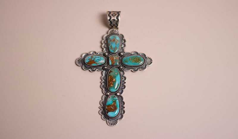 Turquoise Cross Pendant