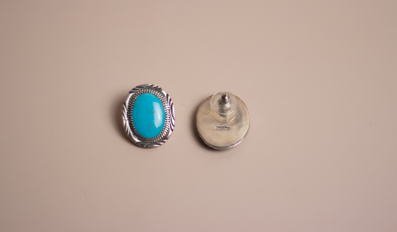 Kingman Turquoise Studs