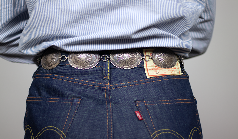 Coin Silver Concho Belt