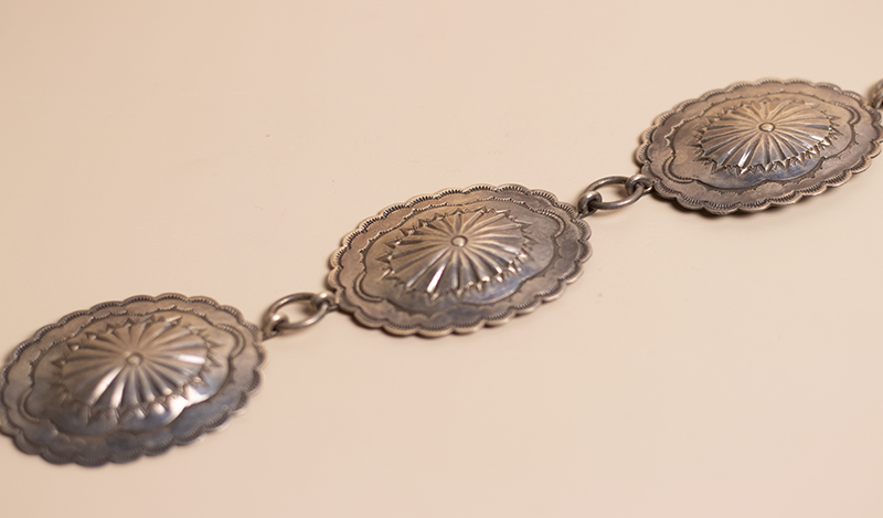 Coin Silver Concho Belt