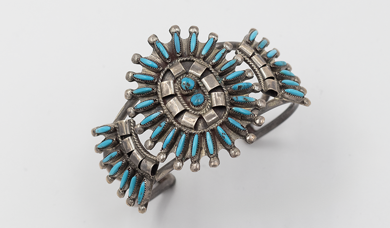 Vintage Traditional Petit Point Cuff