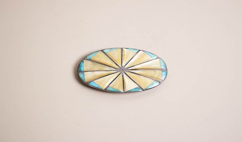 Gold Mother of Pearl Inlay Buckle