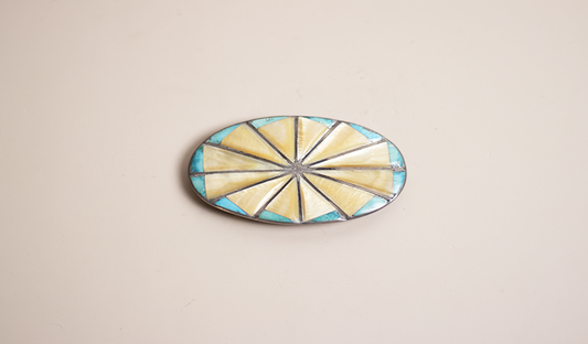 Gold Mother of Pearl Inlay Buckle