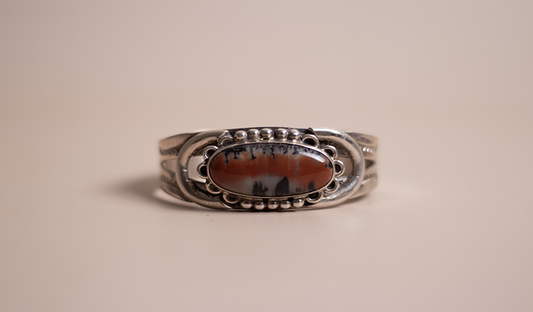 1970's Oval Petrified Wood Cuff