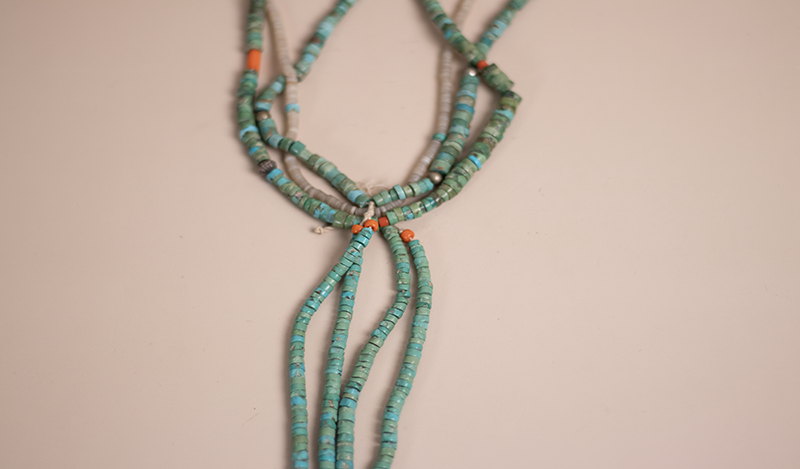 1940's JAQ Claw Heishi Necklace