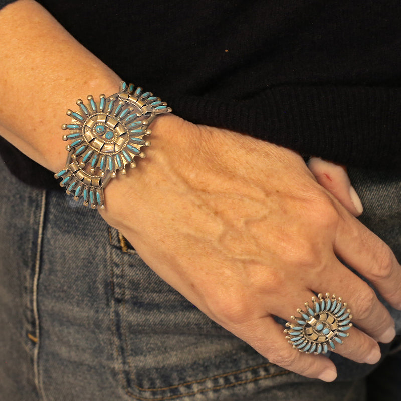 Vintage Traditional Petit Point Ring