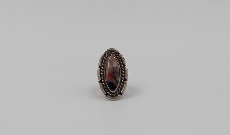 Vintage Marquis Petrified Wood Ring