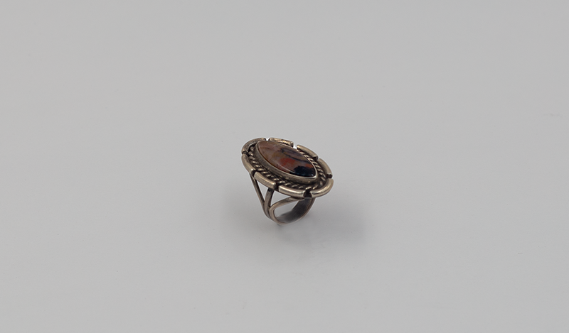 Vintage Marquis Petrified Wood Ring