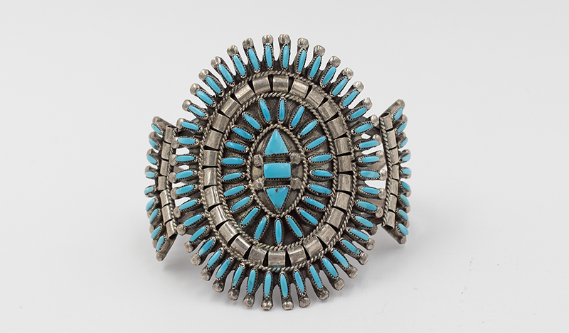 Zuni Needlepoint Cuff