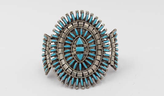 Zuni Needlepoint Cuff