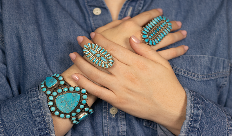 1960s Zuni Cluster Ring