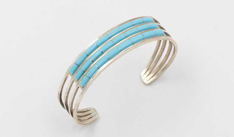 Three Row Zuni Turquoise Cuff