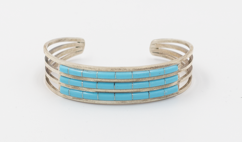 Three Row Zuni Turquoise Cuff