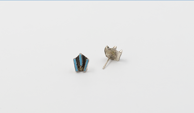 Tiny Needlepoint Post Earrings