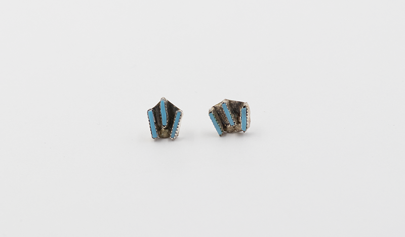 Tiny Needlepoint Post Earrings
