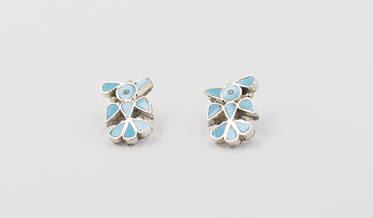 Inlay Turquoise Tunderbird Post Earring