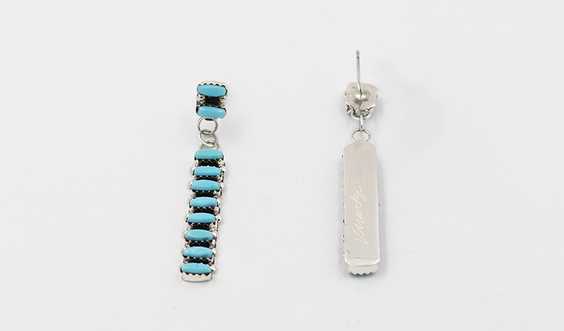 Zuni Linear Petit Point Drop Earring